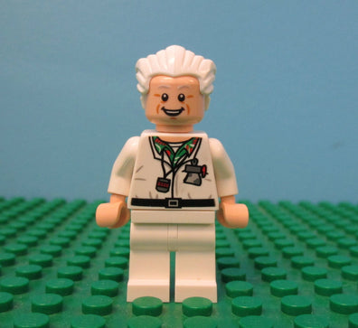 LEGO Minifigure-Doc Brown-LEGO Ideas (CUUSOO) / Back to the Future-IDEA002-Creative Brick Builders